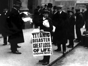 newsboy ned parfett Titanic sinking