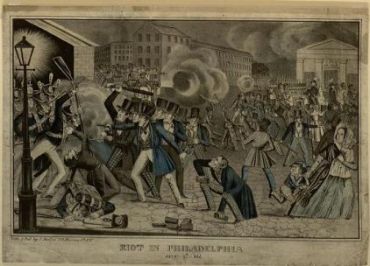 Philadelphia Nativist anti-Catholic riots 1844
