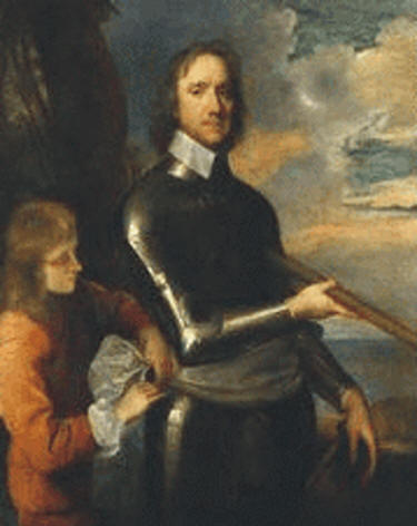Oliver Cromwell at Today in Irish History portrait British National Portrait Gallery