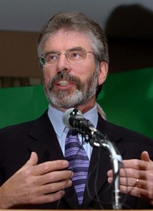 Sinn Fein leader Gerry Adams