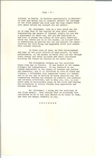 Sean Lemass meeting with Kennedy