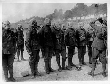 Irish Guards Gas Drill 1916