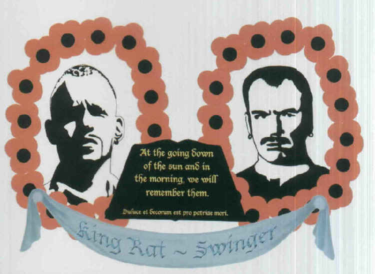 Billy Wright on Left. Loyalist Mural Belfast