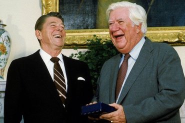 Reagan with Tip O'Neill