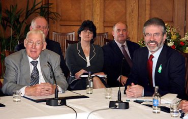 Ian Paisley and Gerry Adams
